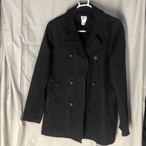EUC sz8 Lacoste double breasted short trench coat